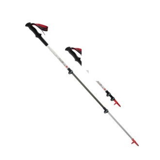 Naturehike External Lock Telescopic Ultra-light Carbon Trekking Cane Outdoor Climbing Equipment(Early Snow White)