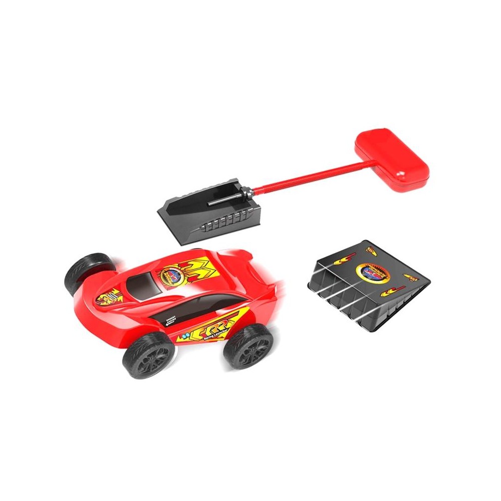 Pedal Catapult Launch Aerodynamic Car Parent-child Outdoor Competitive Racing, Color: Red