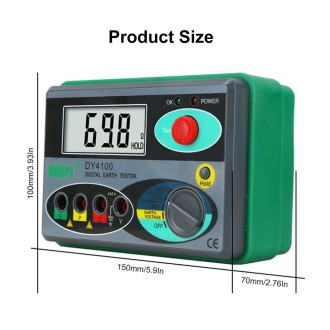 DUOYI DY4100 High-precision Digital Ground Resistance Meter Resistance Tester