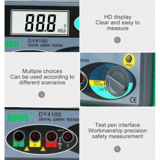 DUOYI DY4100 High-precision Digital Ground Resistance Meter Resistance Tester