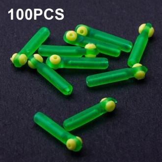 100 PCS SXP01 Dual CoreSilicone Floating Seat Fishing Accessories, Size: Large(Crystal Green)