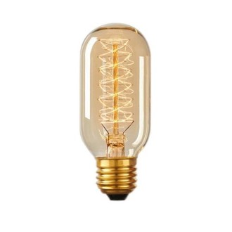 E27 40W Retro Edison Light Bulb Filament Vintage Ampoule Incandescent Bulb, AC 220V(T45 Spirai)