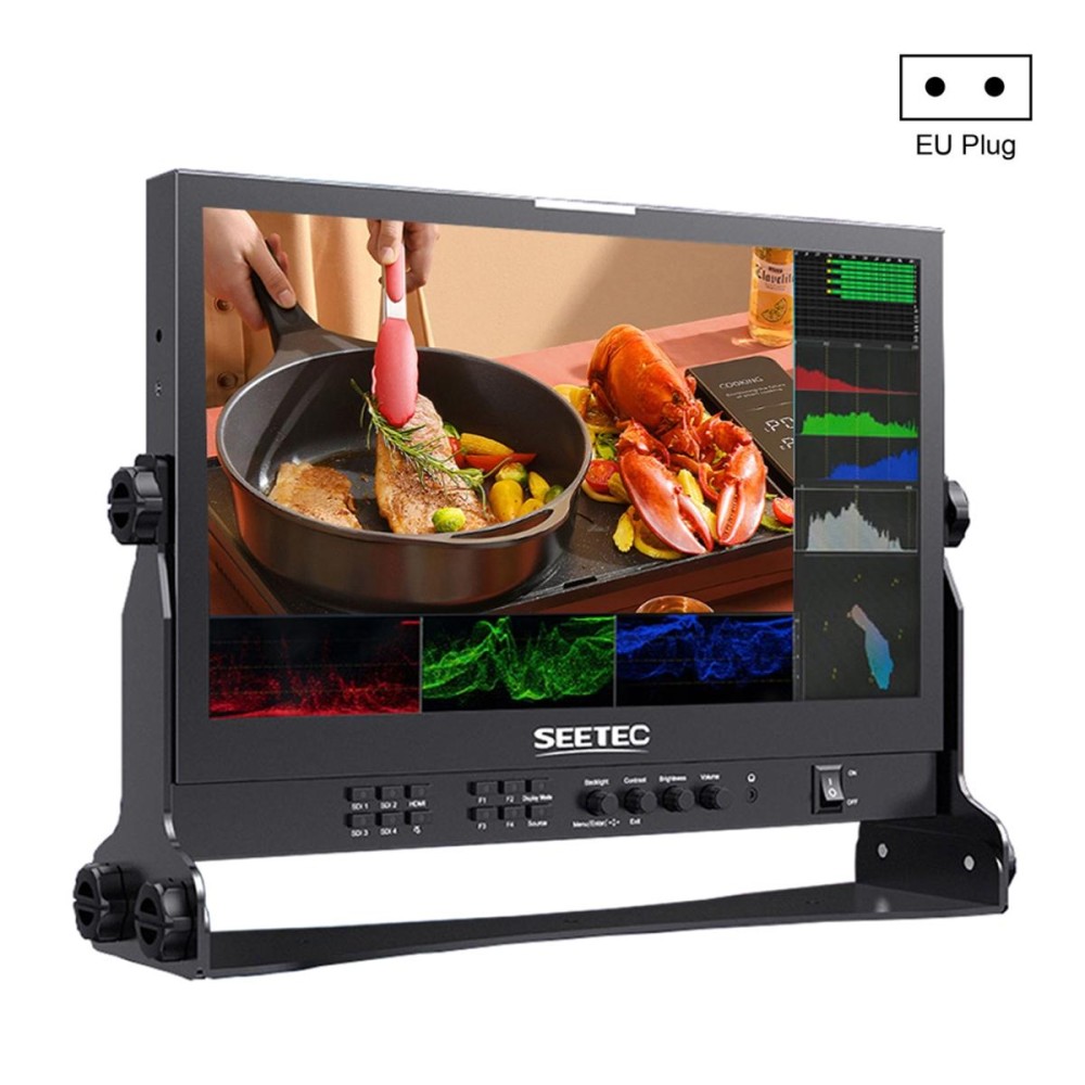 SEETEC ATEM156S 15.6 inch 3G-SDI HDMI Full HD 1920x1080P Multi-camera Broadcast Monitor(EU Plug)