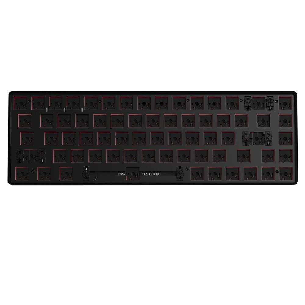 Dual-mode Bluetooth/Wireless Customized Hot Swap Mechanical Keyboard Kit, Color: Black