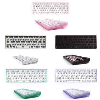 Dual-mode Bluetooth/Wireless Customized Hot Swap Mechanical Keyboard Kit, Color: Black