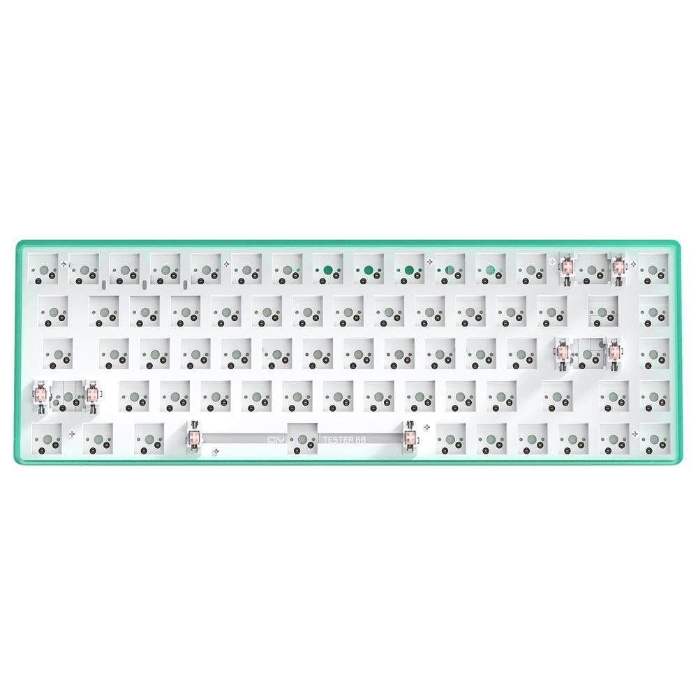 Dual-mode Bluetooth/Wireless Customized Hot Swap Mechanical Keyboard Kit, Color: Green