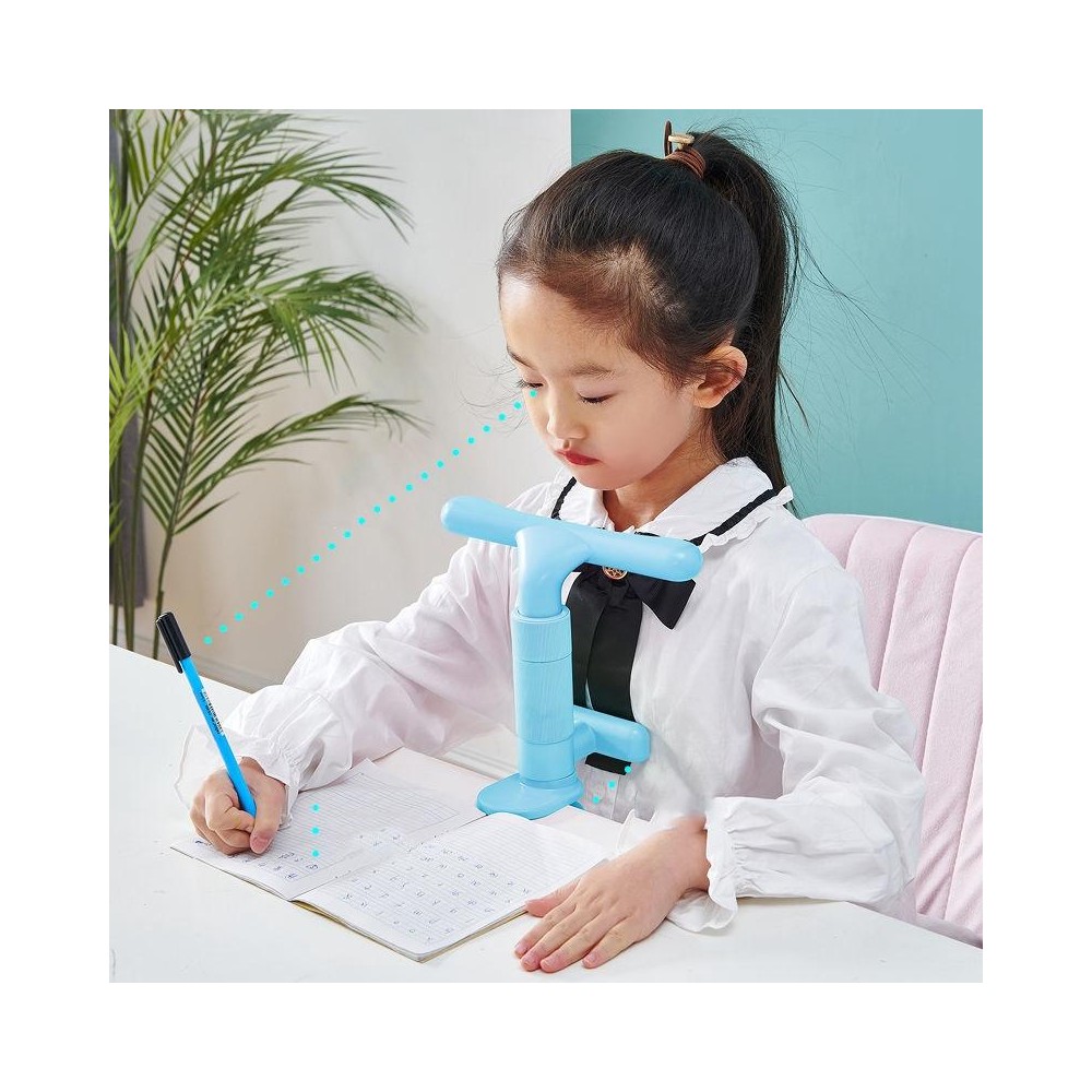 Sitting Posture Corrector Writing Posture Eye Protector Children Reading Aids(Sky Blue)