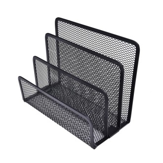 Mesh Letter Sorter Mail Document Tray Black Desk Office File Storage Rack