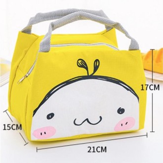 Portable Student Lunch Outdoor Portable Insulation Child Cute Student Lunch Box Bag(Polar Bear)