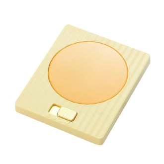 Home USB Constant Temperature Cup Mat Heat Thermos Coaster, Style:With Adapter(Lemon Yellow)