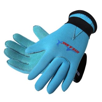 DIVE&SAIL 3mm Children Diving Gloves Scratch-proof Neoprene Swimming Snorkeling Warm Gloves, Size: S for Aged 4-6(Blue)