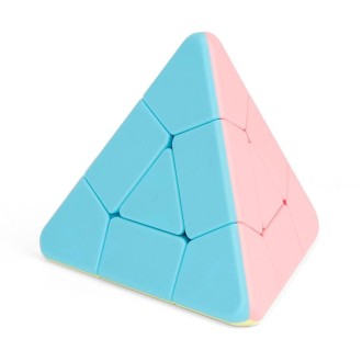 Moyu Magic Tower Series Magic Cube Third-Order Macaron Color Magic Cube, Color: Triangle 