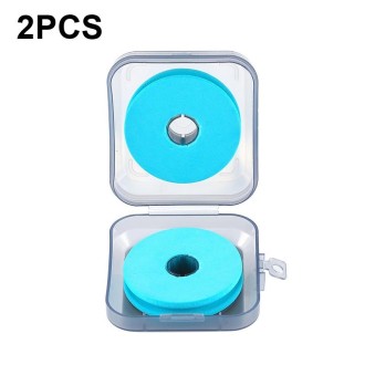 2 PCS Convenient Fishing Line Main Line Box Fishing Gear Supplies, Style: 2 Axle Box With Foam Axle