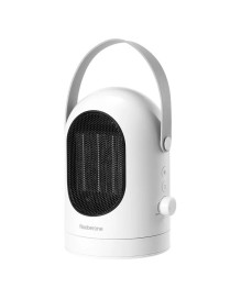 600W Winter Mini Electric Warmer Fan Heater Shaking Head Desktop Household Radiator Energy Saving, EU Plug (White)