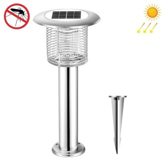 Outdoor Solar Waterproof Mosquito Lamp Mosquito Repellent, Color:TM03 Silver