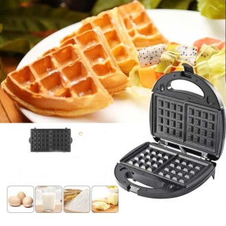 3 in 1 Sandwich Maker Multi-Function Waffle Maker Panini Breakfast Maker, EU Plug