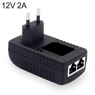 12V 2A Router AP Wireless POE / LAD Power Adapter(EU Plug)