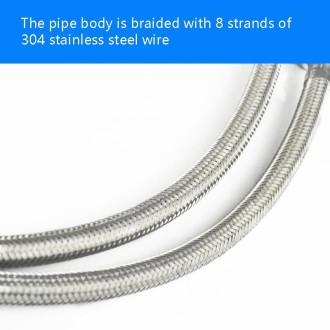 Weave Stainless Steel Flexible Plumbing Pipes Cold Hot Mixer Faucet Water Pipe Hoses High Pressure Inlet Pipe, Specification: 60