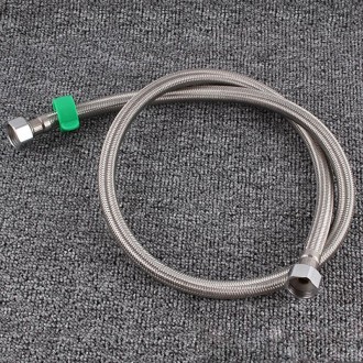 50cm Steel Hat 304 Stainless Steel Metal Knitting Hose Toilet Water Heater Hot And Cold Water High Pressure Pipe 4/8 Inch DN15 C