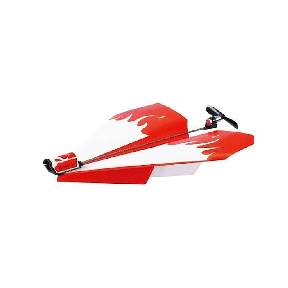 DIY Creative Power Up Airplane Rechargeable Airplane Electric Paper Airplane for Kids(Red)