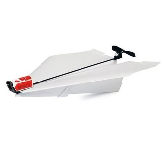 DIY Creative Power Up Airplane Rechargeable Airplane Electric Paper Airplane for Kids(Red)