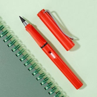 5 PCS No Ink No Need To Sharpen Drawing Sketch Pen Not Easy To Break Erasable HB Writing Pencil(Red)