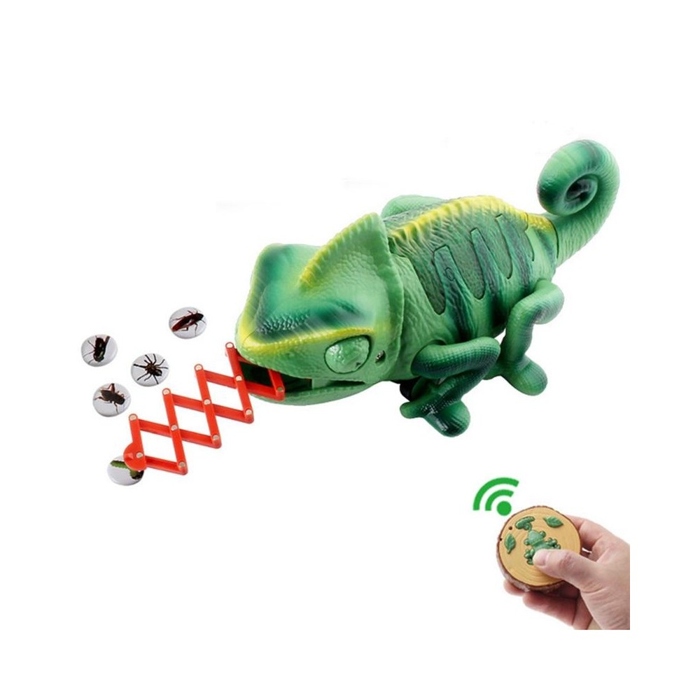 8888 Children Electric Infrared Remote Control Crawling Chameleon Colorful Breathing Light Tricky Toy