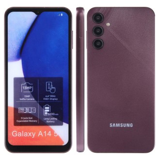 For Samsung Galaxy A14 5G Color Screen Non-Working Fake Dummy Display Model(Dark Red)