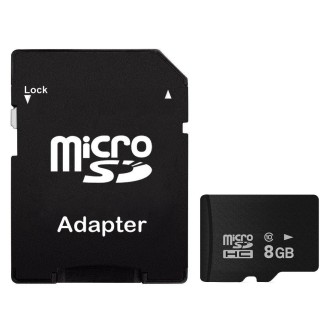 8GB High Speed Class 10 Micro SD(TF) Memory Card from Taiwan, Write: 8mb/s, Read: 12mb/s (100% Real Capacity)(Black)