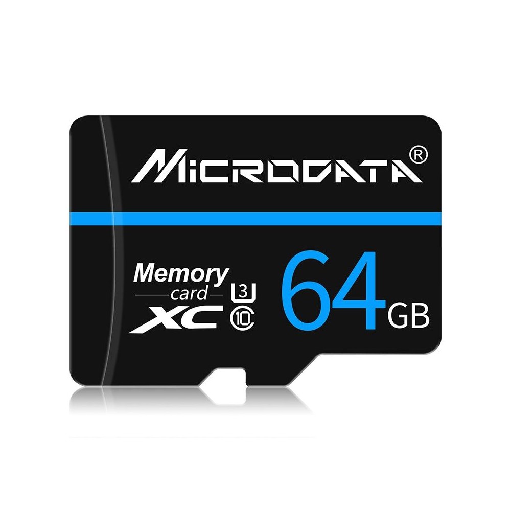 MICRODATA 64GB U3 Blue Line and Black TF(Micro SD) Memory Card