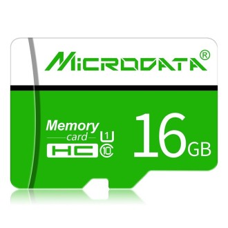 MICRODATA 16GB U1 Green and White TF(Micro SD) Memory Card