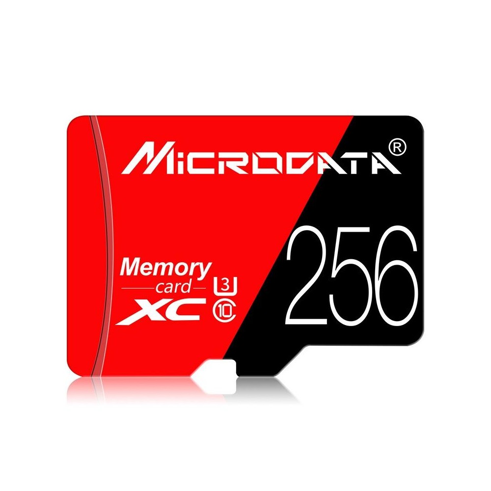 MICRODATA 256GB U3 Red and Black TF(Micro SD) Memory Card