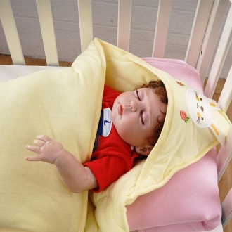 85x85 120g Baby Cotton Soft Swaddling Quilt Thickness Optional(Yellow)