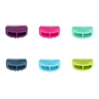 Pet Cleaning Silicone Bath Brush Pet Massage Cleaning Brush(Teal Green)