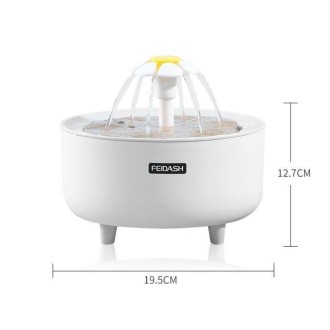 346578 Pets Automatic Circulation Filter Cat Flowing Drinking Fundation, Spec: USB Automatic Power Off(Crystal Faucet)