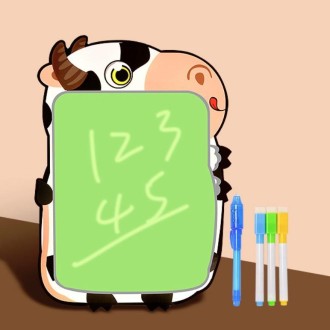 Children Fluorescent Drawing Board Multifunctional Writing Board Early Education Graffiti Board(Cow)