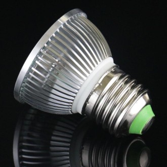 E27 5W 475LM LED Spotlight Lamp, 1 COB LED, Warm White Light, 3000-3500K, AC 85-265V, Silver Cover