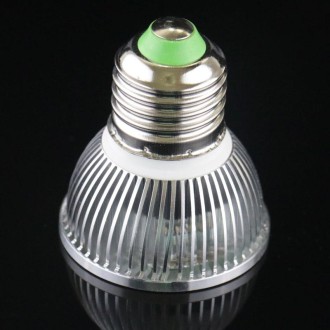 E27 5W 475LM LED Spotlight Lamp, 1 COB LED, Warm White Light, 3000-3500K, AC 85-265V, Silver Cover