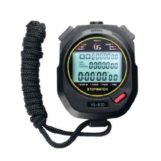 YS Electronic Stopwatch Timer Training Running Watch, Style: YS-830 30 Memories (Black)