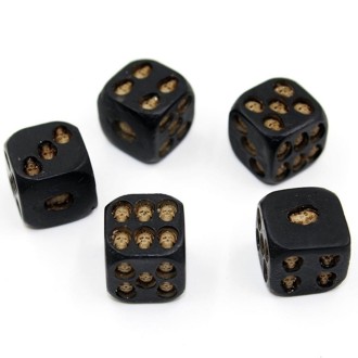 5 PCS/Set Creative Skull Bones Dice Six Sided Skeleton Dice Club Pub Party Game Toys Resin Dice