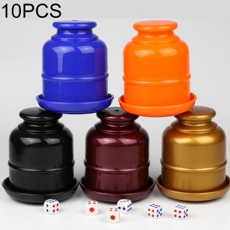 10 PCS Thickening Plastic Dice Cup Shaker Cup with Bottom Bar Nightclubs KTV Accessories Entertainment Desktop Games without Dic