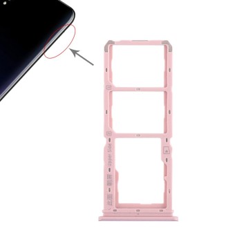 For Vivo Y97 2 x SIM Card Tray + Micro SD Card Tray (Rose Gold)