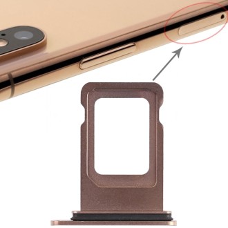 SIM Card Tray for iPhone XS Max (Single SIM Card)(Gold)