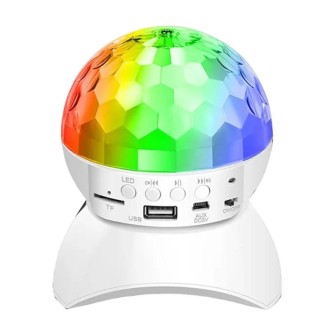 Home LED Magic Ball Lights Bounce Ambient Lamps Room Sound Lights Balls, Color: Charging Model White(RGB Colorful 5W)