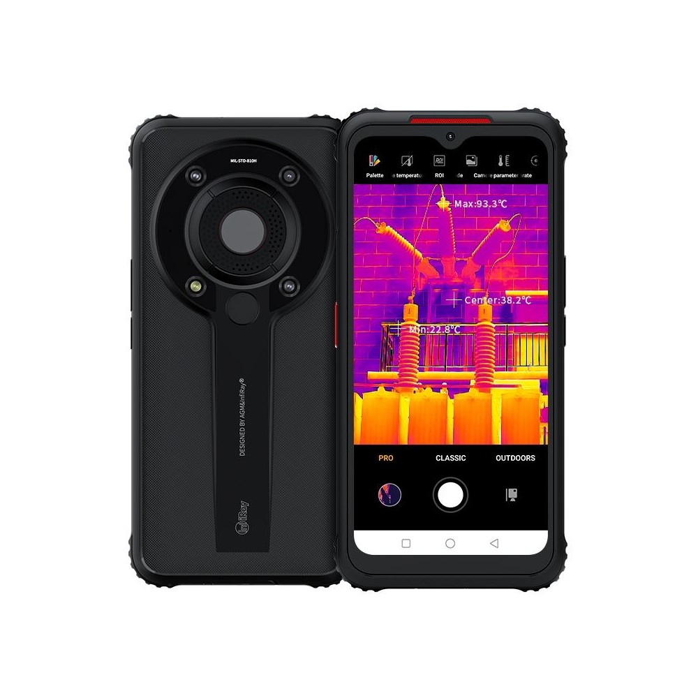 InfiRay PX1 5G Rugged Phone, Night Vision Thermal Imaging Camera, 8GB+256GB, Quad Back Cameras, Waterproof Dustproof Shockproof,