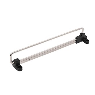 Y01B Plastic Head 16 inches Wardrobe Hardware Push-Pull Hanging Rod Clothes Rail