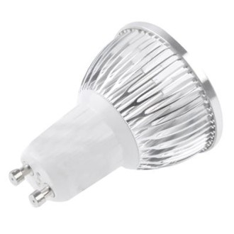 GU10 3W LED Spotlight Lamp Bulb, Warm White Light, 3000-3500K, AC 85-265V