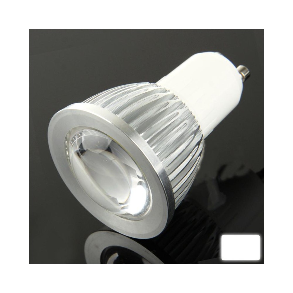 GU10 5W 400LM  LED Spotlight Lamp Bulb, 1 COB LED, White Light, 6000-6500K, AC 85-265V