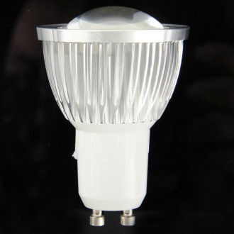 GU10 5W 400LM  LED Spotlight Lamp Bulb, 1 COB LED, White Light, 6000-6500K, AC 85-265V