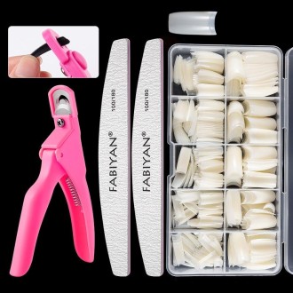 FABIYAN Nail Brush Nail Piece Set Nail Art Polishing Supplies Set, Specification: Natural Small Set